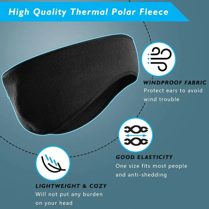 Outdoor Winter Fleece Ear Warmers Sport Headband